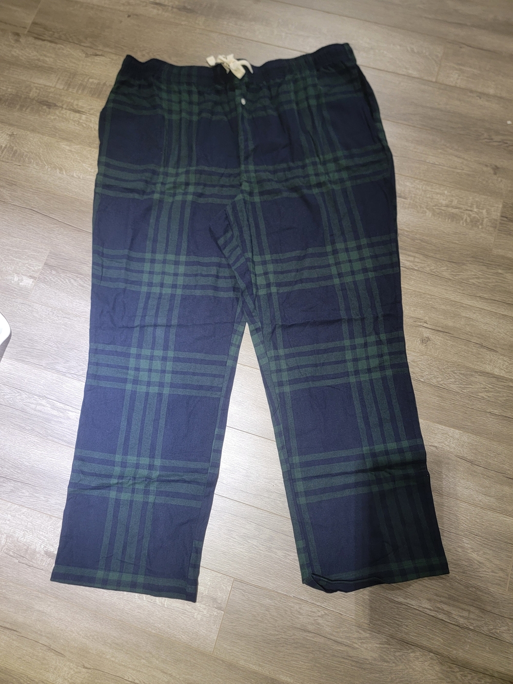Joe Fresh Navy and Green Plaid Lounge Pants